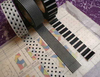 【取扱終了】ドット・ピアノ・ボーダー　マスキングテープの商品写真