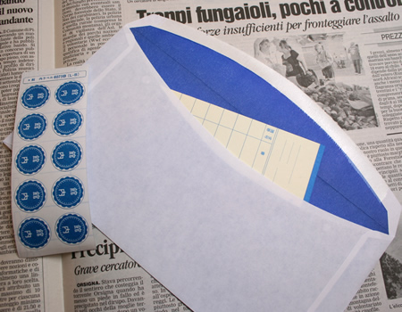 【メーカー廃番】チェコの青い封筒