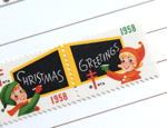 クリスマスシール USA 1958