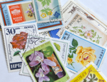 世界の古切手シリーズ  お花