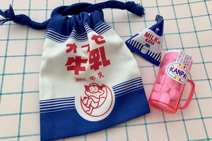 【取扱終了】地元パン 文具シリーズ第2弾　ミニ巾着袋の商品写真