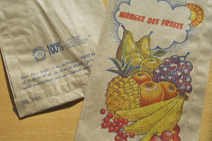 【メーカー廃番】フランスのマルシェ袋 フルーツの商品写真