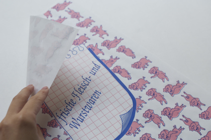 【取扱終了】ドイツのお肉屋さんの包み紙の商品写真
