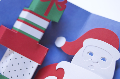 【メーカー廃番】クリスマスカード Pop-Up Santa's Listの商品写真