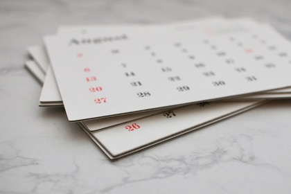 【取扱終了】D-BROS Typeface Calendar　卓上カレンダーの商品写真