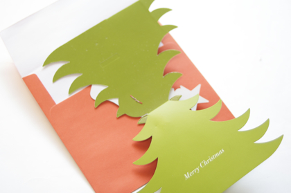 【取扱終了】クリスマスカード サンタのクリスマスツリーの商品写真
