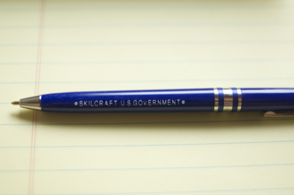 【取扱終了】スキルクラフト ボールペン ロゴ入り ♯5000 ブルーの商品写真