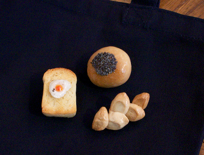【取扱終了】ブローチ（クロワッサン／ねじりパン／ベーコンエピ）の商品写真