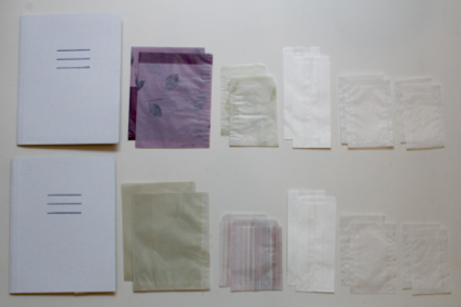 【取扱終了】ハンガリーの紙ばさみ入り薄紙袋セットの商品写真