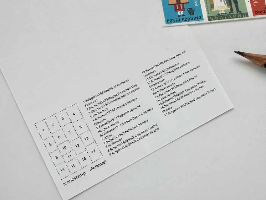 アサノスタンプ/asano stamp | ポストカード 民族/Post Cardの