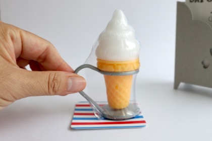 キャンドル　ソフトクリームの商品写真