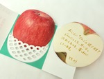 cobato　りんご風メッセージカード