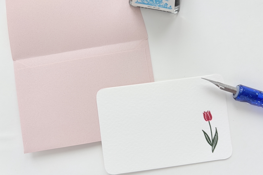 mois et fleurs ミニメッセージカードセット（メッセージカード）の