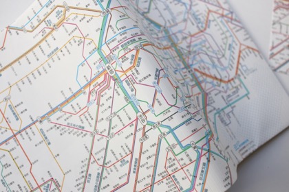 鉄道路線図 ブックカバー　首都圏の商品写真