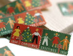 クリスマスシール USA 1954