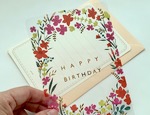透明グリーティングカード　HAPPY BIRTHDAY