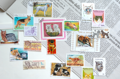 【取扱終了】世界の古切手シリーズ 犬とネコの商品写真