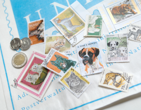 【取扱終了】世界の古切手シリーズ 犬とネコ