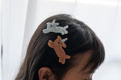 犬のヘアクリップの商品写真