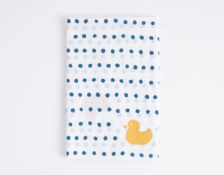 【湯ったりてぬぐい】かまわぬ　手ぬぐい　ぷかぷかアヒル