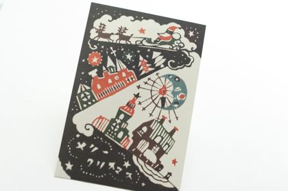 【メーカー廃番】クリスマスポストカード 三日月クリスマスの商品写真