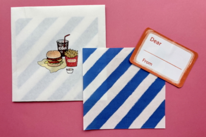 マリーズ　ハンバーガー ミニレターの商品写真
