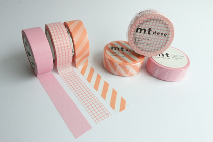 マスキングテープ　ピンクカラーの商品写真