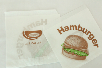 チェコ 大きなハンバーガーの袋の商品写真