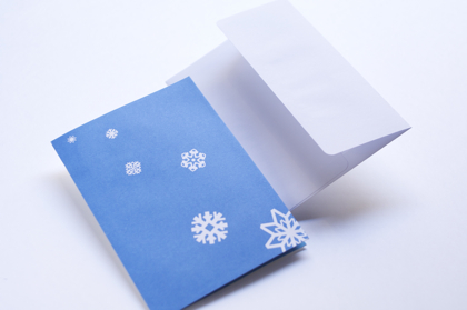 【取扱終了】クリスマスカード Pop-Up Snowflakesの商品写真