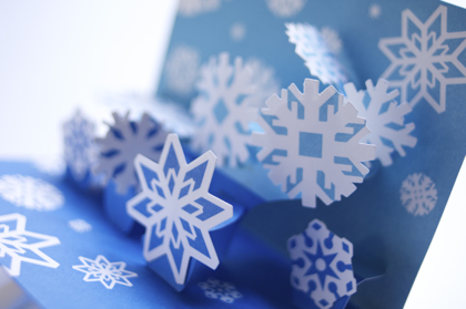 【取扱終了】クリスマスカード Pop-Up Snowflakesの商品写真