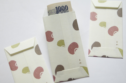 【取扱終了】細型ミニ金封 おせち黒豆の商品写真