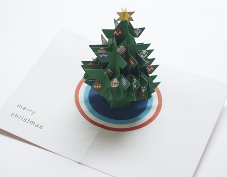 【取扱終了】クリスマスカード Pop-Up Festive Tree 