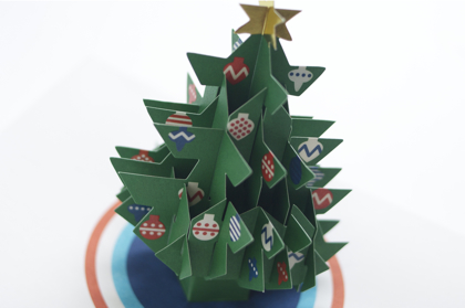 【取扱終了】クリスマスカード Pop-Up Festive Tree の商品写真