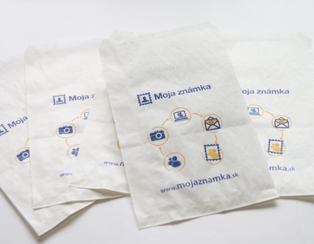 【メーカー廃番】スロバキア郵政ロゴ入り袋（大） 5枚セット