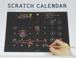 スクラッチカレンダー 2015