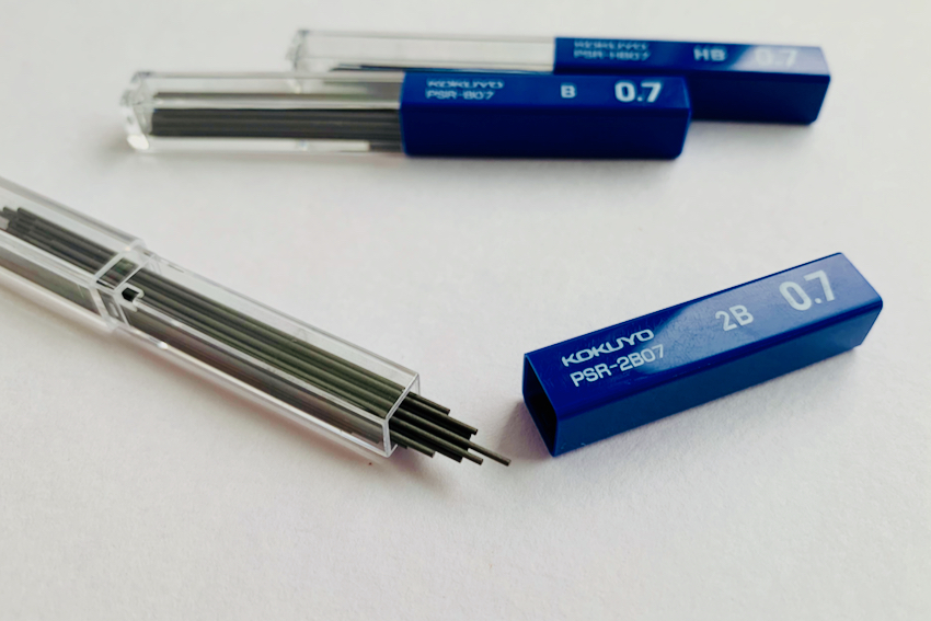 まとめ）プラチナ万年筆 シャープペン替芯 5Q-200A#4 0.5mm HB