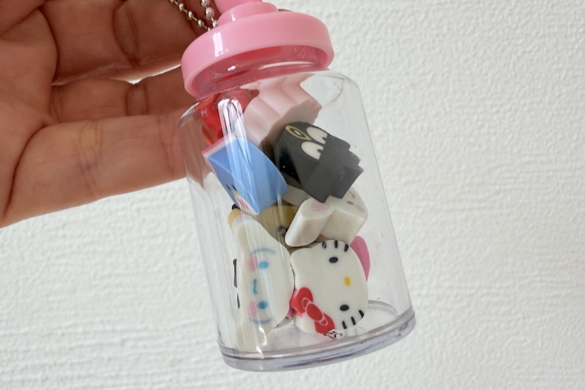 サンリオの小さな消しゴムセット（ちっちゃ文房具）のインターネット
