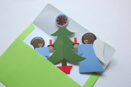【取扱終了】holiday cards ANGELS WITH TREEの商品写真