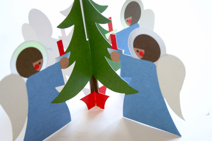 【取扱終了】holiday cards ANGELS WITH TREEの商品写真