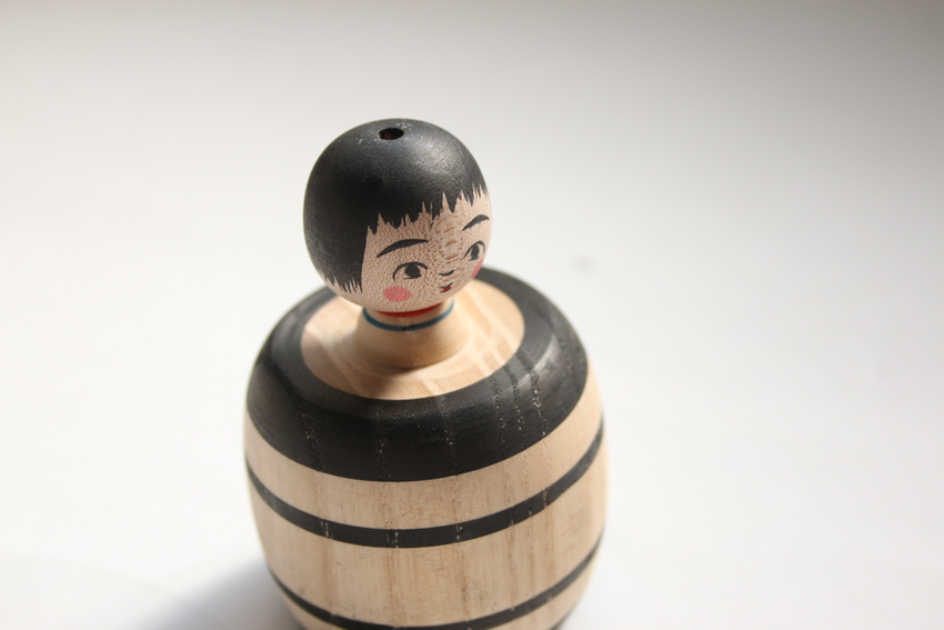 取扱終了】津軽こけし 長谷川優志工人 タル型えじこ（）の