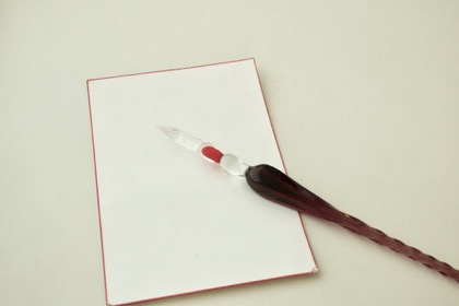 【取扱終了】エルバン ガラスペン アンバーの商品写真