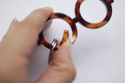 【メーカー廃番】カラビナキーリング メガネの商品写真