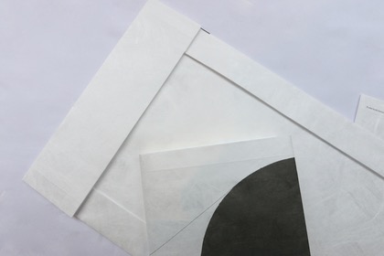 サイコロ幾何学ブックカバー（文庫・新書判用）の商品写真
