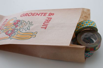 オランダ 果物屋さんの袋 茶筋の商品写真