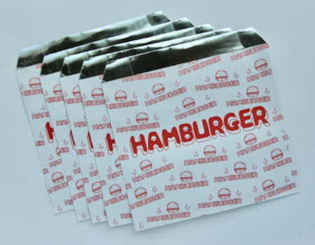 アメリカ　アメリカ箔のハンバーガー