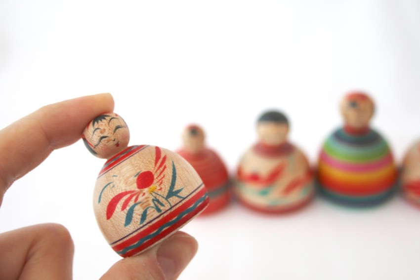 取扱終了】【期間限定】平賀輝幸工人 1寸5分えじこ/作並系こけし（）の