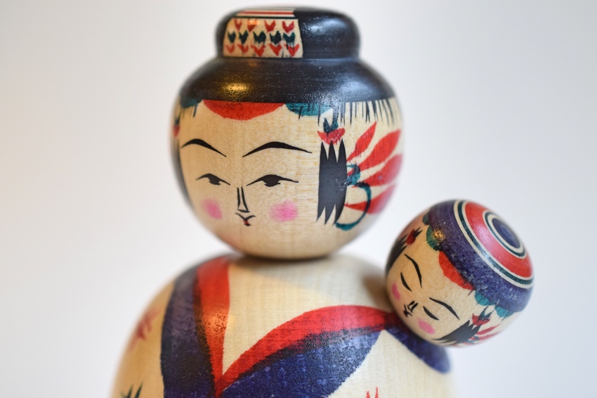 高田稔雄工人 こけし 5本セット 冬こけしはじめました❄️🧣🤶 高田稔雄工人のWinterこけしをおひとり