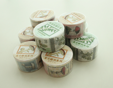 取扱終了 マスキングテープ 切手モチーフ ナチュラルリーフ キノコ 柄付 のインターネット通販 山田文具店 インテリア雑貨セレクトショップ