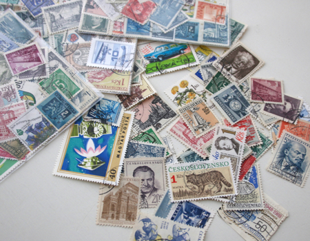 世界の消印つき切手50枚