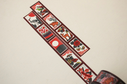 ふわりマスキングテープ　花札の商品写真